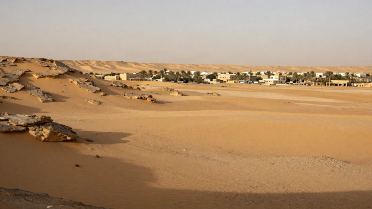 AI illustration of the desert landscape of Badr in the Madinah region